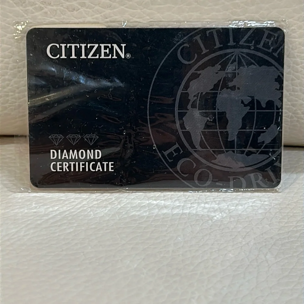 Citizen Women’s Natural Diamond Rectangle Wristwatch Model code: EW5413-50A